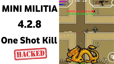 mini militia one shot kill mod 4.2.8 download|Mini Militia MOD (One shot kill) Version 4.2.8 .